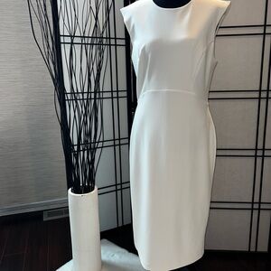 Elegant White Sleeveless Dress